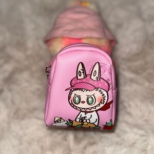 Labubu Accessories, Doll Mini Backpack or bag keychain for AirPods, coin purse